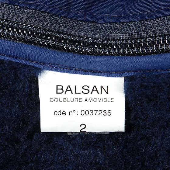 フランス ネイビー BALSON セキュリティーポリス プリーツジャケット 新品 F35N