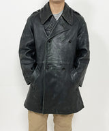 フランス軍 ビンテージ モーターサイクル レザージャケット（USED）デザインA　F47UA