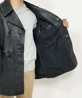 フランス軍 ビンテージ モーターサイクル レザージャケット（USED）デザインA　F47UA