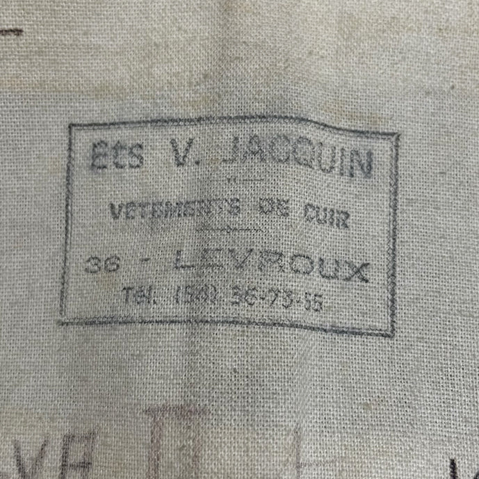 フランス軍 ビンテージ モーターサイクル レザージャケット（USED）デザインA　F47UA