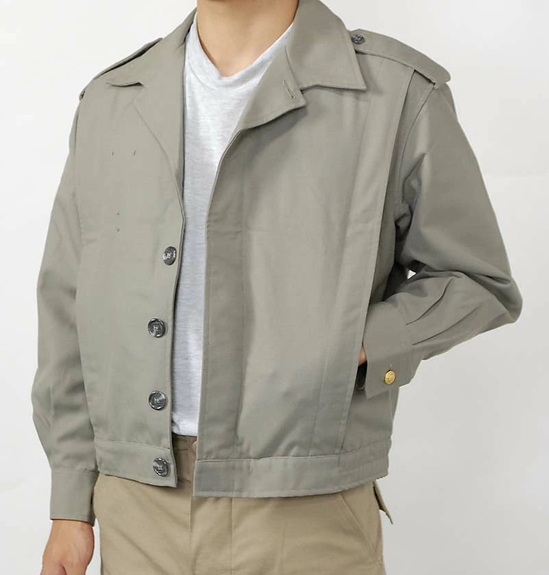 フランス空軍 ベージュグレー ショートウィンドジャケット 新品 F48N=