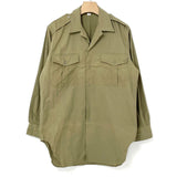 (9/5まで特価)	 フランス軍 ベージュ ビンテージ M-47 チノシャツ 新品 F49VN=
