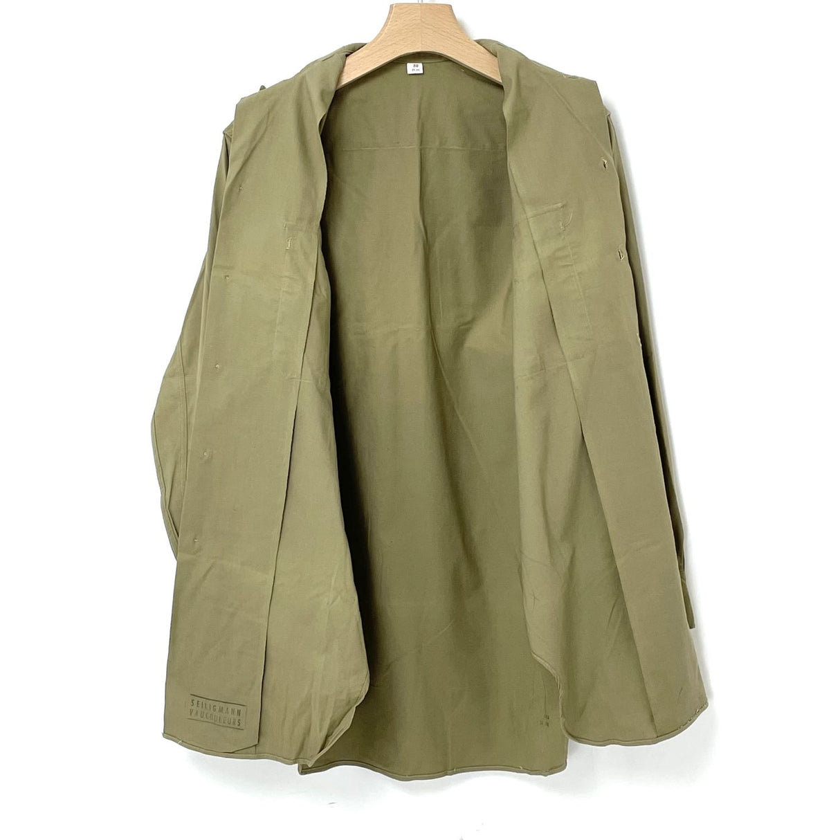 (9/5まで特価)	 フランス軍 ベージュ ビンテージ M-47 チノシャツ 新品 F49VN=