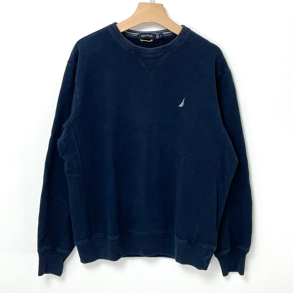 NAUTICA/ノーティカ ネイビー ワンポイント スウェットシャツ M NAUTICA/ノーティカ ネイビー ワンポイント スウェットシャツ M