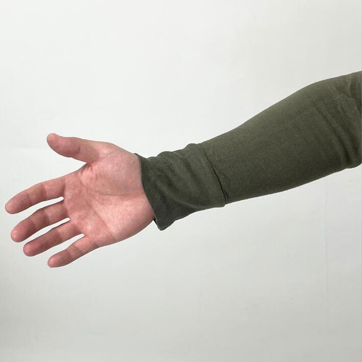 (5/2まで特価)ドイツ軍 OD ハーフジップ トリコットプルオーバーシャツ USED G21U-