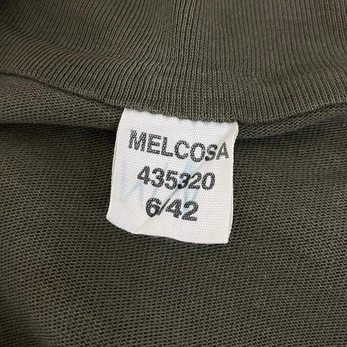 (5/2まで特価)ドイツ軍 OD ハーフジップ トリコットプルオーバーシャツ USED G21U-