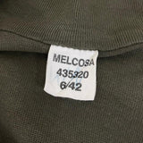 (5/2まで特価)ドイツ軍 OD ハーフジップ トリコットプルオーバーシャツ USED G21U-