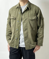 旧東ドイツ軍 NVA レインドロップカモ フィールドジャケット サイドポケット付 新品 G26NP=