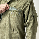 旧東ドイツ軍 NVA レインドロップカモ フィールドジャケット サイドポケット付 USED G26UP=