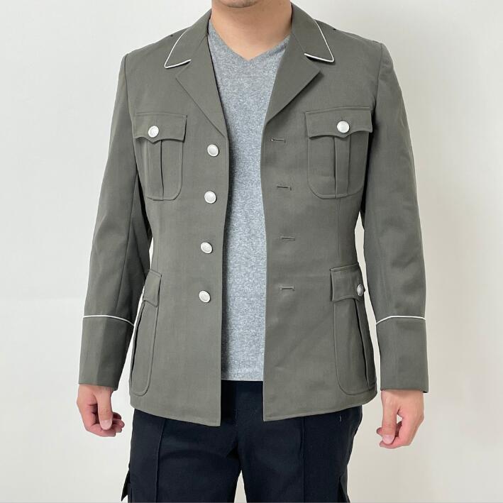 旧東ドイツ軍 NVA ARMY グレー ギャバジン ドレスジャケット 新品 G35N