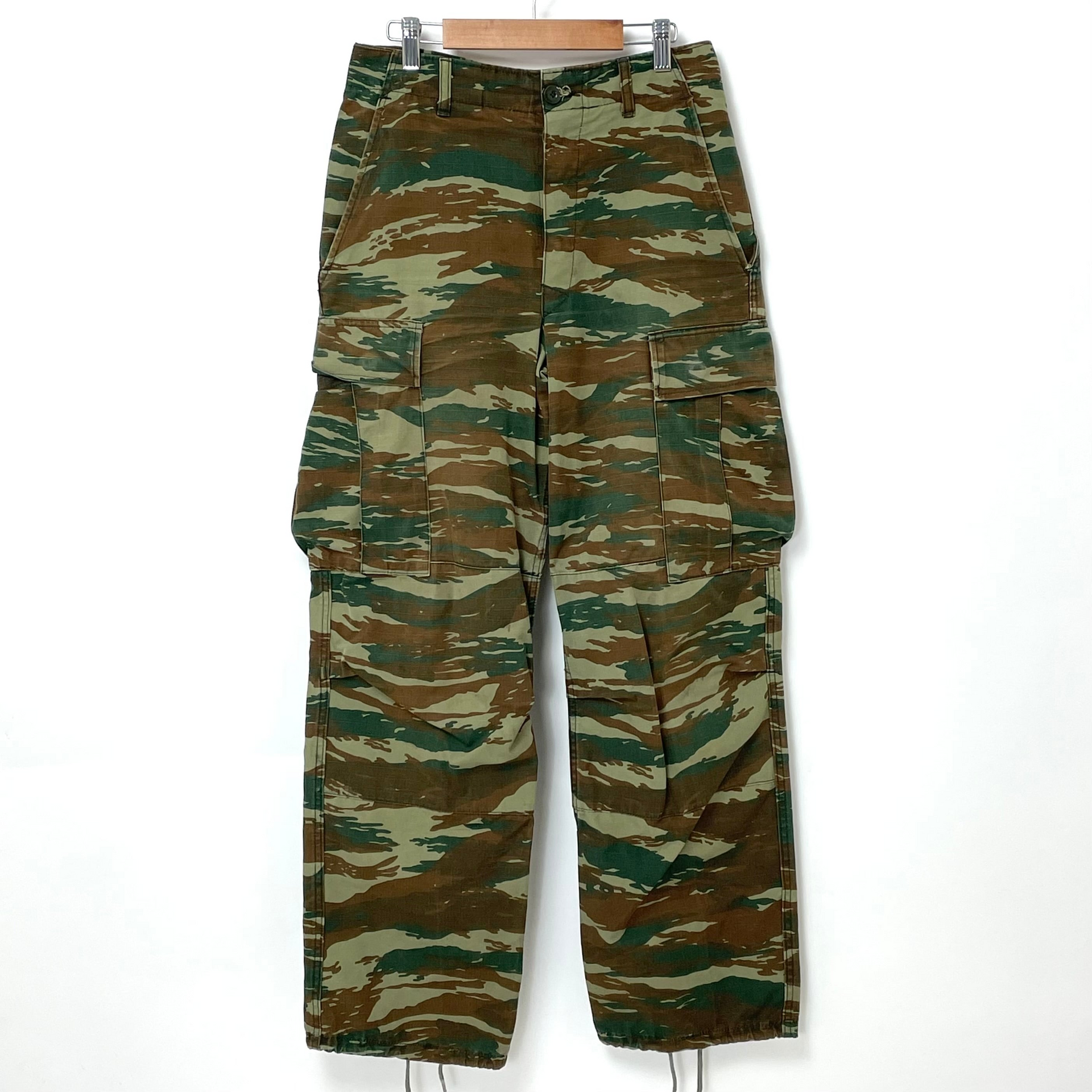 ギリシャ軍 リザードカモ リップストップ BDU カーゴパンツ XXSサイズ ギリシャ軍 リザードカモ リップストップ BDU カーゴパンツ XXSサイズ