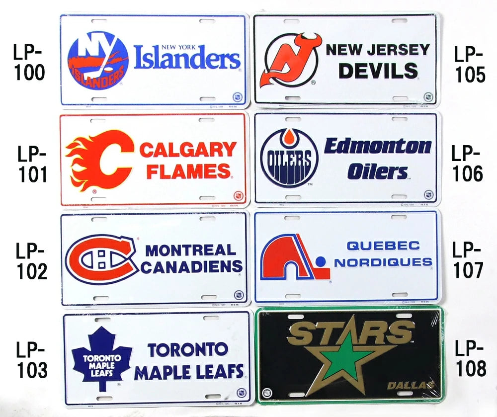 NHL アイスホッケー ビンテージ ライセンスプレート 新品 95-108-