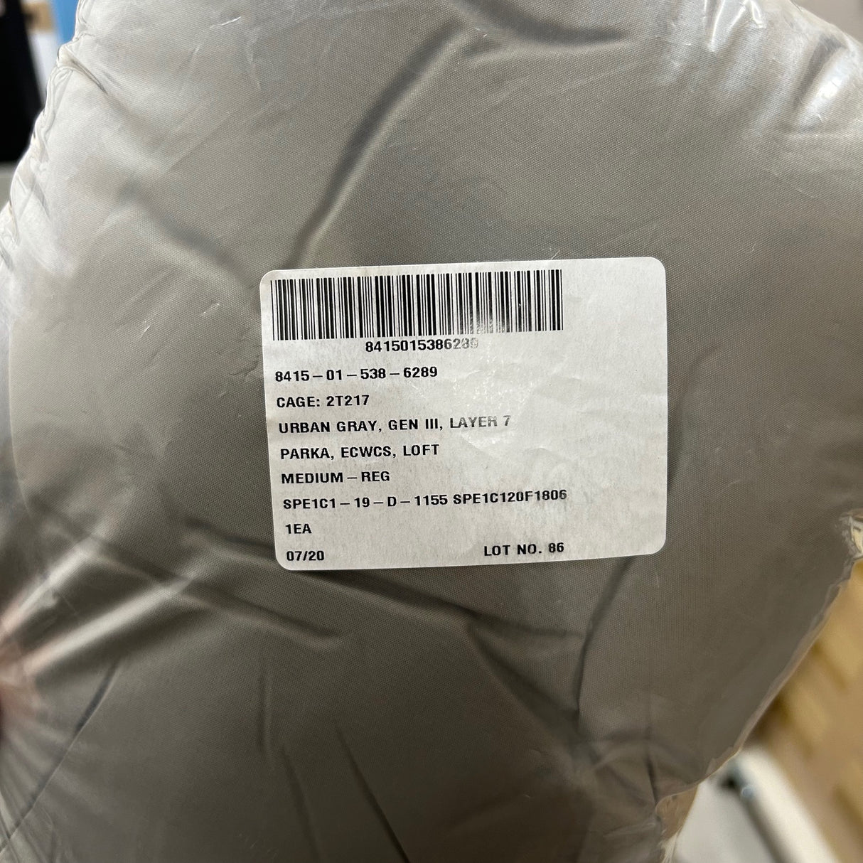 (12/6まで特価)アメリカ軍 ECWCS Gen3 Level7 パーカー 新品 409N