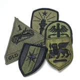 【5枚セット】アメリカ軍 OD 部隊章ワッペン 新品 OD5-C-
