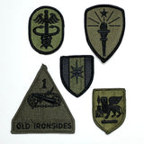 【5枚セット】アメリカ軍 OD 部隊章ワッペン 新品 OD5-C-