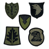 【5枚セット】アメリカ軍 OD 部隊章ワッペン 新品 OD5-D-