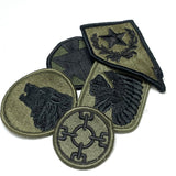 【5枚セット】アメリカ軍 OD 部隊章ワッペン 新品 OD5-F-