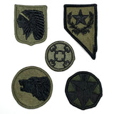 【5枚セット】アメリカ軍 OD 部隊章ワッペン 新品 OD5-F-
