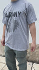 アメリカ軍 U.S.ARMY グレー "アンクルサム" IPFU リメイクTシャツ【FB-TS-ML0007B-】