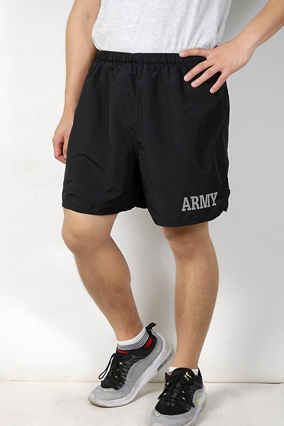 アメリカ軍 U.S.ARMY ブラック 前期型 IPFU トレーニング ショートパンツ 新品 PT-SHORTS-N-