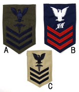 (6/25まで特価)アメリカ海軍 U.S.NAVY 階級章ワッペン 新品　RANK-NAVY-C-