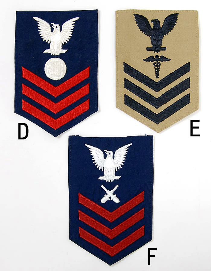 (6/25まで特価)アメリカ海軍 U.S.NAVY 階級章ワッペン 新品　RANK-NAVY-C-