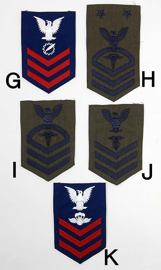 (6/25まで特価)アメリカ海軍 U.S.NAVY 階級章ワッペン 新品　RANK-NAVY-C-