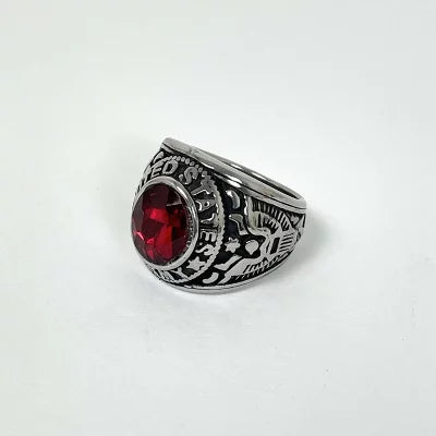 US.ARMY.ラインストーンリング 新品 92-