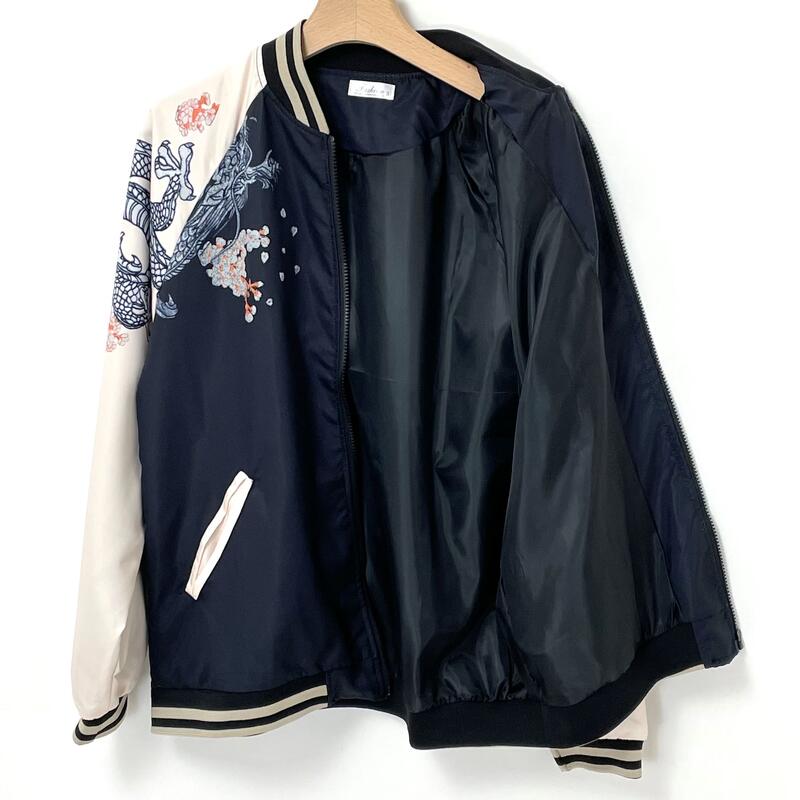 ＵＳ．月に龍、スカジャン（新品）ＲＫ-A1N=