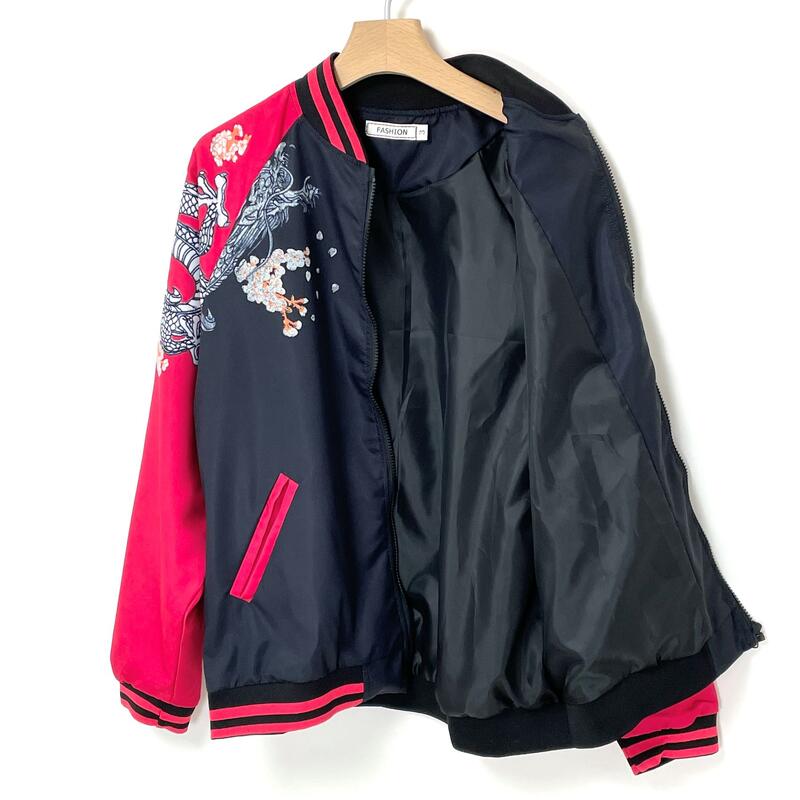 ＵＳ．月に龍、スカジャン（新品）ＲＫ-A1N=