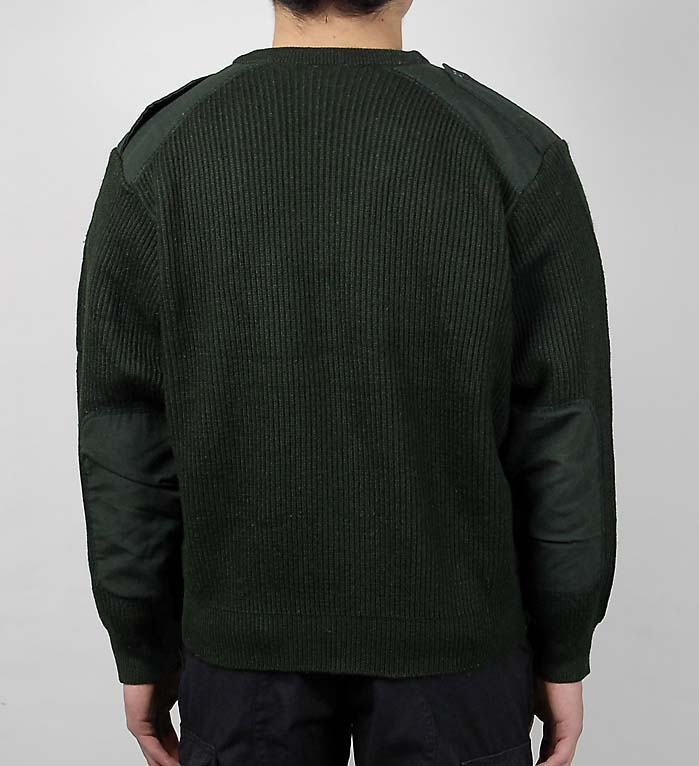 (1/17まで特価)フランス、ダークグリーン、コンバットセーター（ＵＳＥＤ）Ｓ１８Ｕ