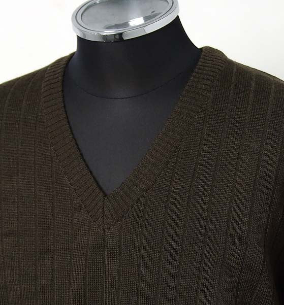 チェコ軍 ODブラウン M-85 Vネックセーター 新品 S19N=