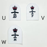 (8/27まで特価)イギリス海軍 ROYAL NAVY ホワイト 部隊章ワッペン 新品 SAILOR-UK-