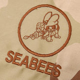 アメリカ軍 デザートカモ SEABEES/シービーズ ポケット用クロス 新品 SEABEES-