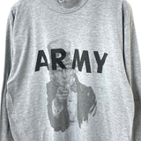 アメリカ軍 U.S.ARMY グレー 前期型 IPFU トレーニング ロングTシャツ USED T45LU-SAM-