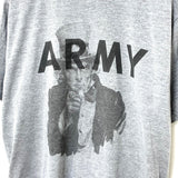 USED 米軍実物 U.S.ARMY グレー 前期型 IPFU トレーニング Tシャツ / アメリカ軍 陸軍 軍物 軍モノ 古着MIX ミリタリー Tシャツ 半袖 灰色 リフレクター V字 反射 プリント 古着 中古 アメカジ ストリート メンズ レディース【T45U-SAM-】