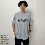 (6/21まで特価)アメリカ軍 U.S.ARMY グレー 前期型 IPFU トレーニング Tシャツ USED -