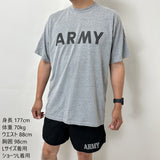 (6/21まで特価)アメリカ軍 U.S.ARMY グレー 前期型 IPFU トレーニング Tシャツ USED -