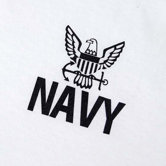ＵＳ．ＮＡＶＹ．ホワイトＴシャツ(新品）T55NN