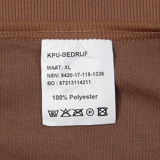 オランダ軍 ブラウン ラグランスリーブTシャツ 新品 T88N-