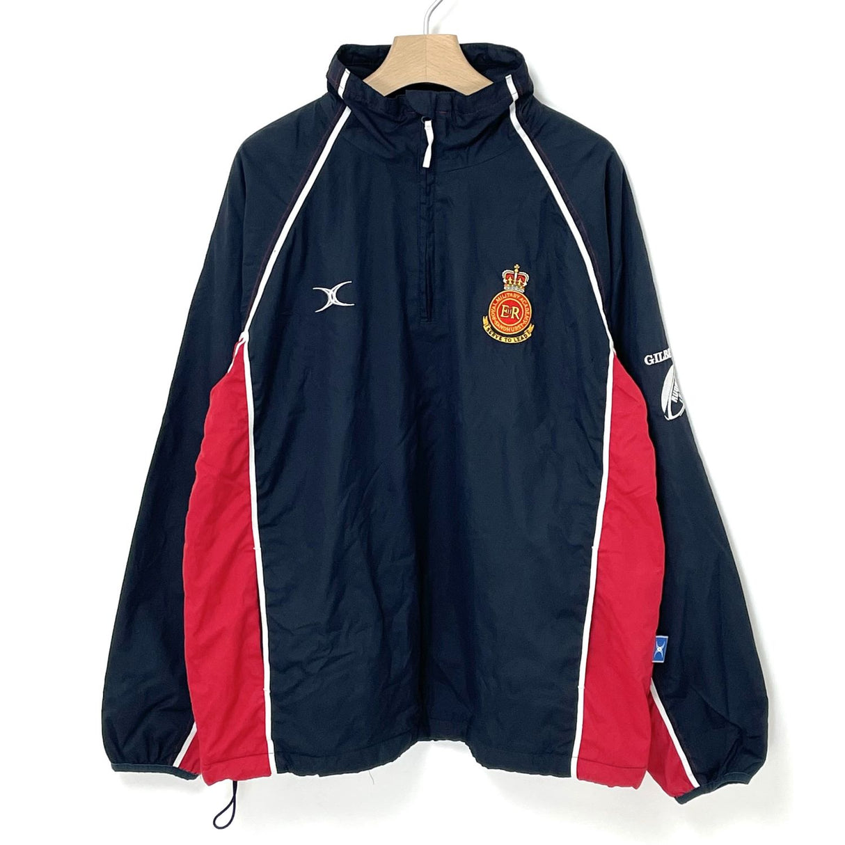 イギリス軍 ER ネイビー GILBERT/ギルバート ハーフZIP ラグビージャケット  USED UK105=