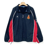 イギリス軍 ER ネイビー GILBERT/ギルバート ハーフZIP ラグビージャケット  USED UK105=