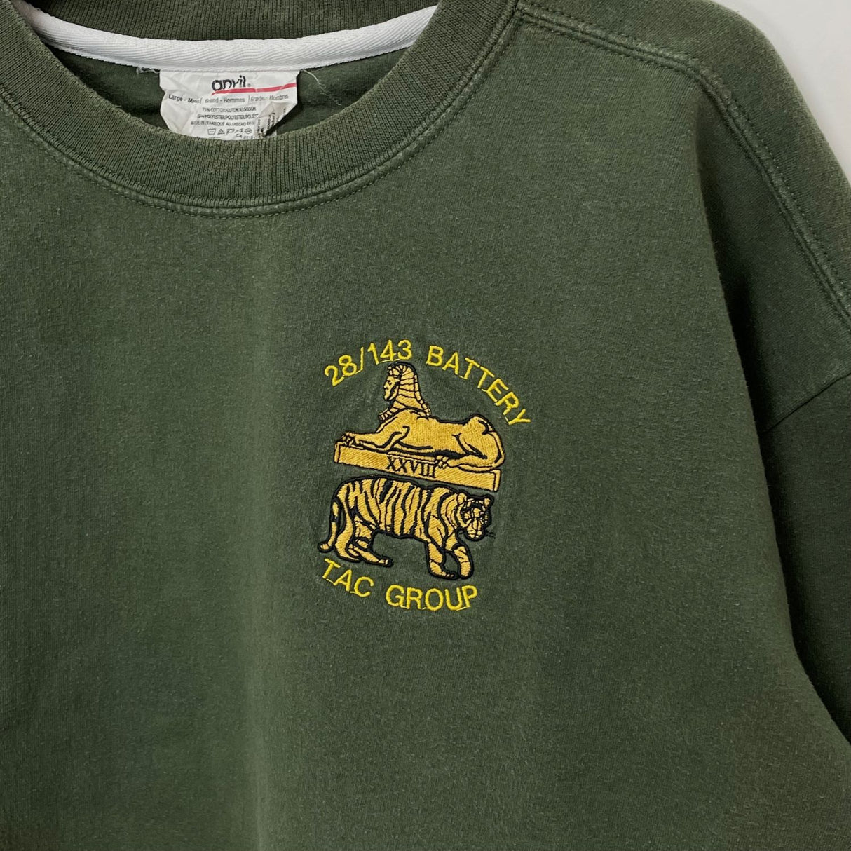 【5種類】イギリス軍 スウェットシャツ バックプリント付 USED UK187