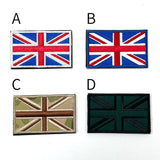 (6/3まで特価)イギリス軍 ユニオンジャック　フラッグワッペン　ベルクロ付　 新品 UK-