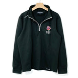 【1点物】イギリス・ノースヨークシャー消防 Fire & Rescue ブラック ゴルフチーム ハーフZIPシャツ Mサイズ 新品 UK239=