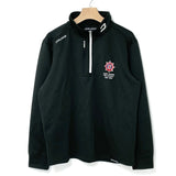 【1点物】イギリス・ノースヨークシャー消防 Fire & Rescue ブラック ゴルフチーム ハーフZIPシャツ Mサイズ 新品 UK239=