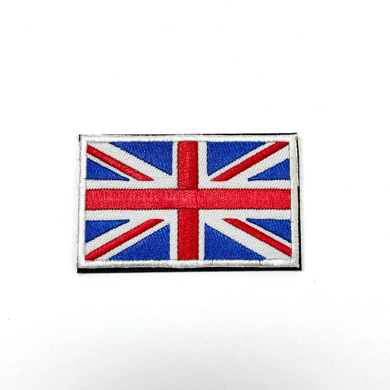 (6/3まで特価)イギリス軍 ユニオンジャック　フラッグワッペン　ベルクロ付　 新品 UK-