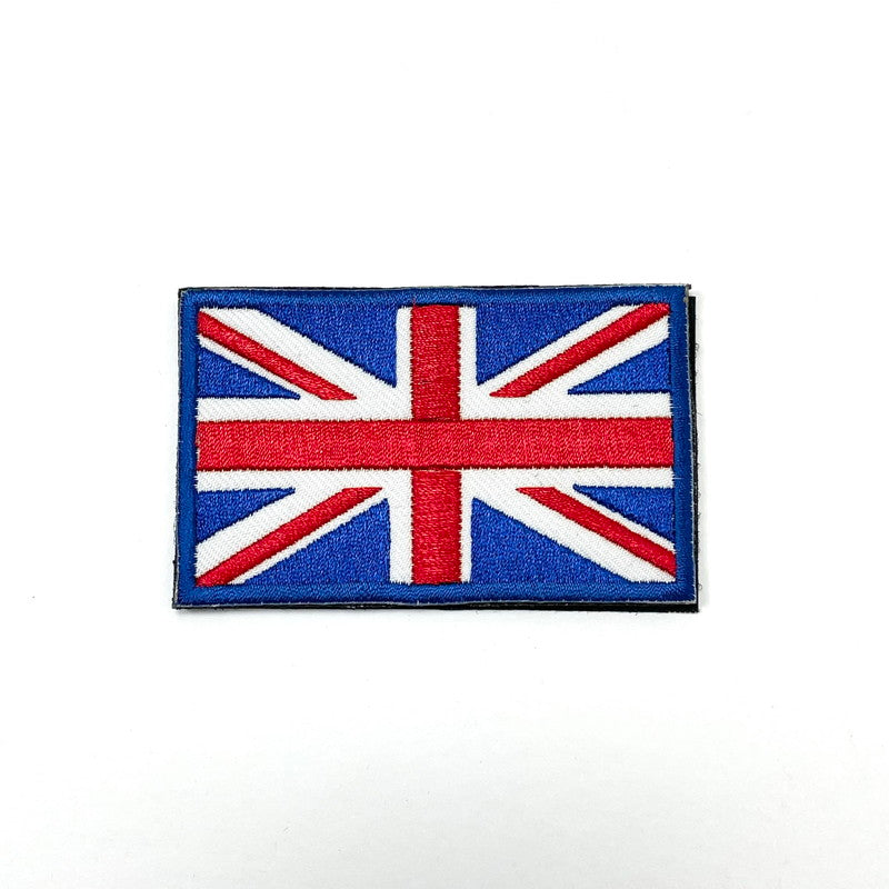 (6/3まで特価)イギリス軍 ユニオンジャック　フラッグワッペン　ベルクロ付　 新品 UK-
