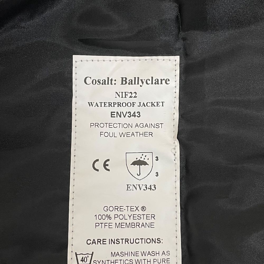 【1点物】北アイルランド消防隊 ネイビー GORE-TEX ワークジャケット（新品&USED）UK47