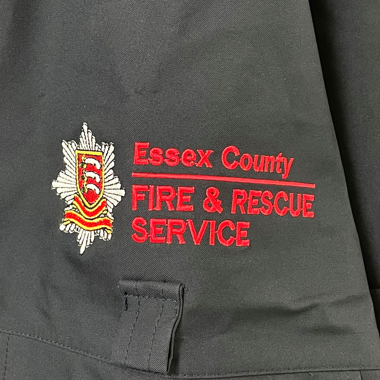 イギリス・エセックス消防救助 ネイビー&ブラック GORE-TEX ワークジャケットパーカー ライナーなし 新品 UK48